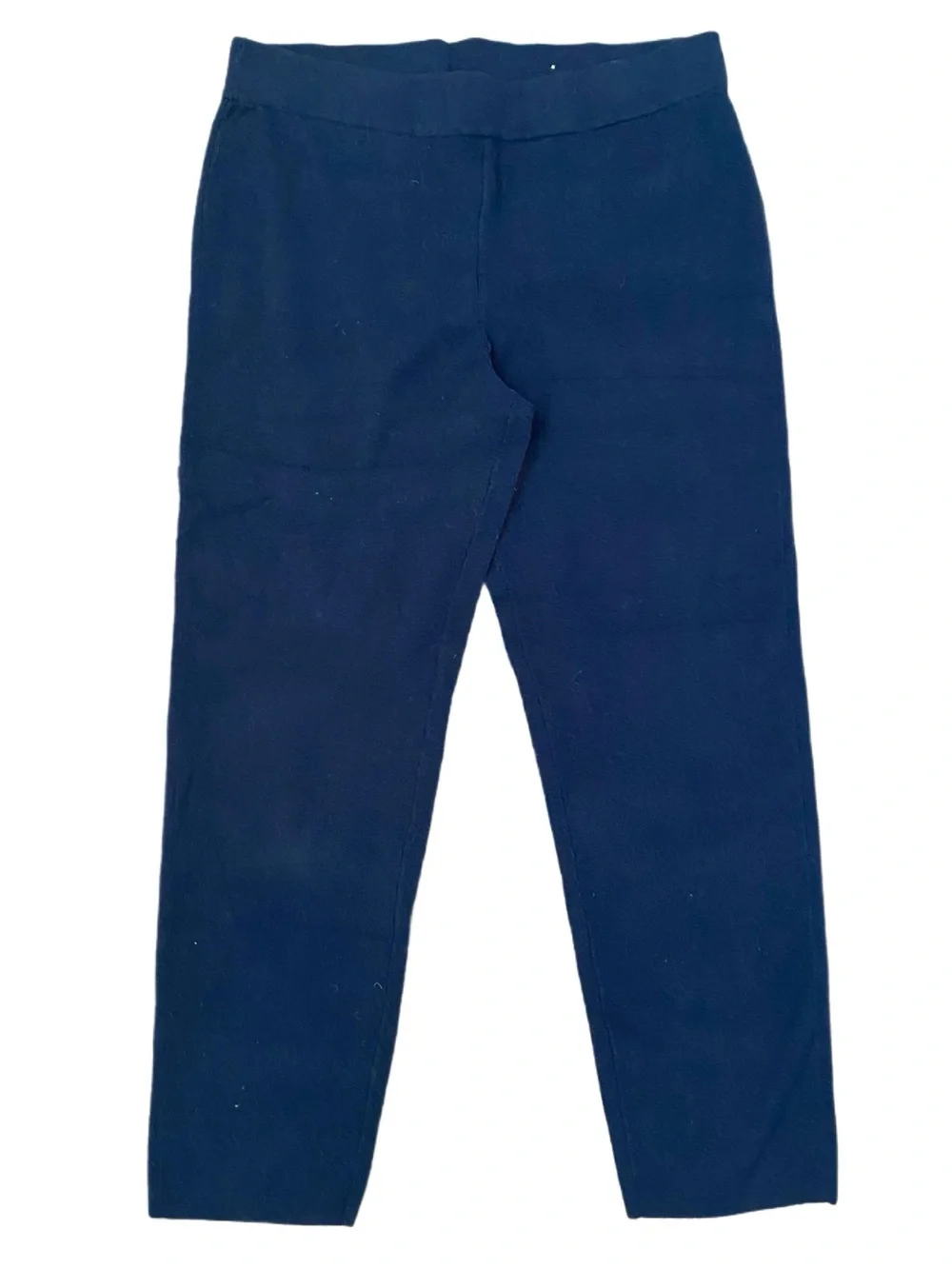 Women's Wide Leg Pants - Navy and Red Velour Size L
